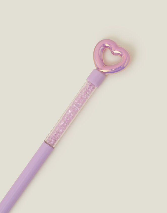 Girls Heart Confetti Pen, , large