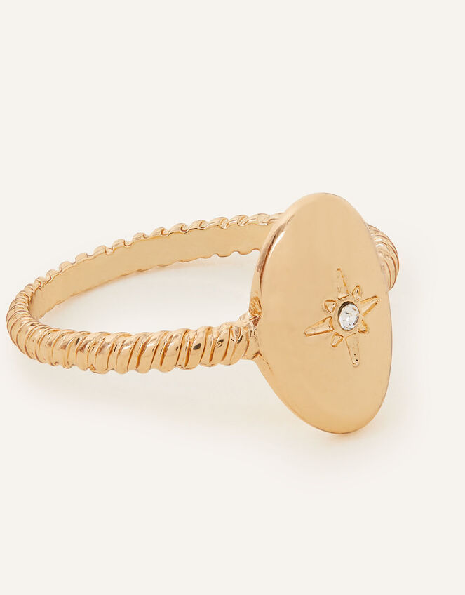 Sparkle Star Oval Ring, Gold (GOLD), large