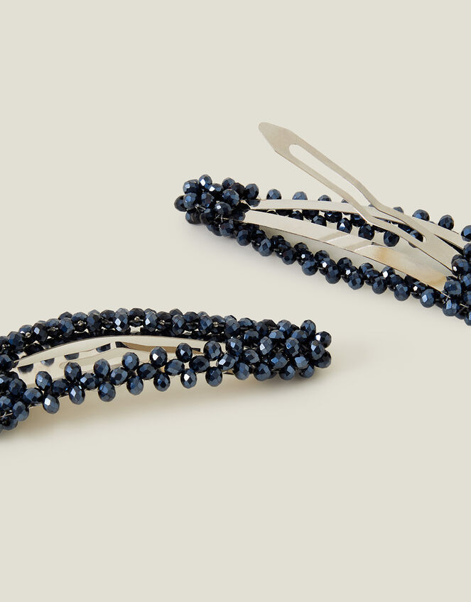 Beaded Hair Clips Set of Two, , large