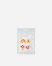 4-Pack Whimsical Embroidered Iron-On Patches, , large