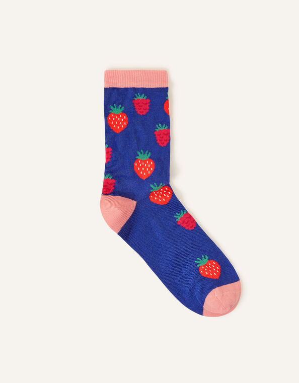 All Over Berry Print Socks, , large