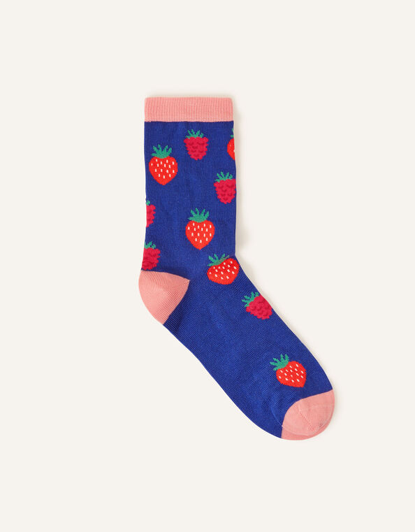 All Over Berry Print Socks, , large