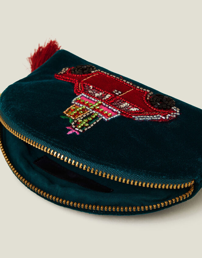 Embellished Christmas Car Coin Purse, , large