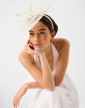 Bow Pearl Fascinator, , large