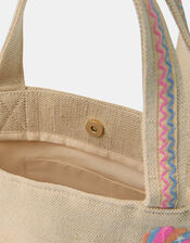 Girls Embroidered Shopper Bag, , large