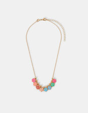 Girls Flower Make Your Own Letter Necklace, Multi (BRIGHTS MULTI), large