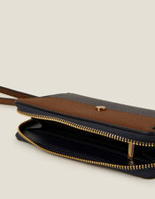 Large Zip-Around Faux Leather Purse, , large