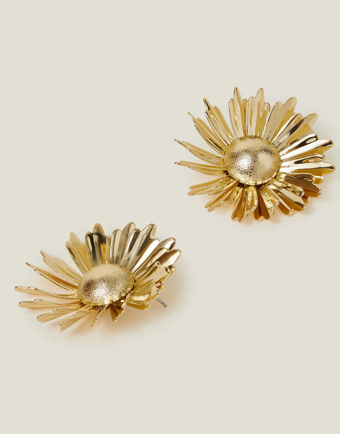Sunflower Statement Stud Earrings, , large