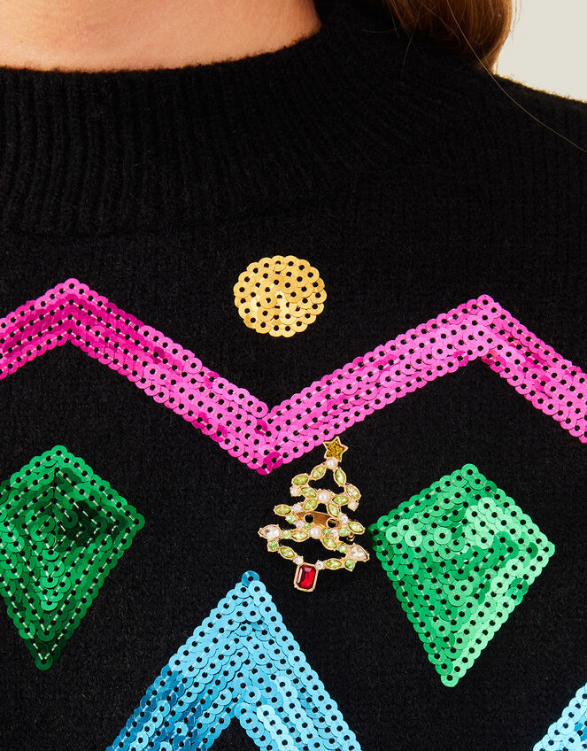 Christmas Tree Brooch, , large