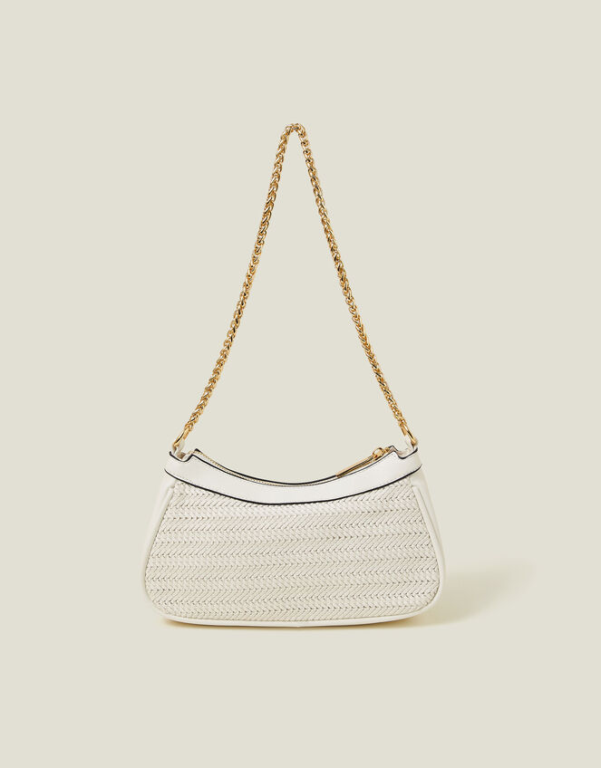 Woven Chain Shoulder Bag, , large