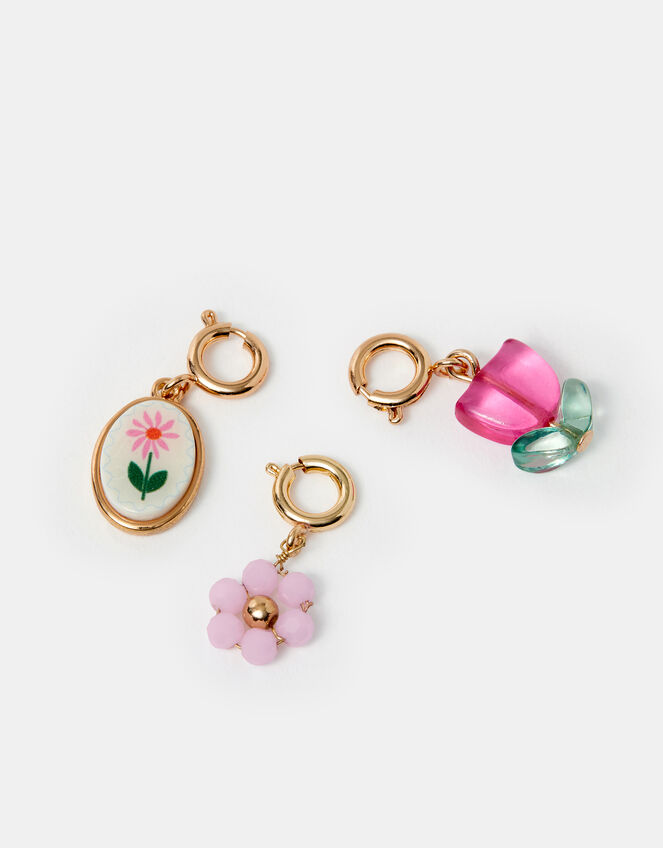 3-Pack Flower Jewellery Charms, , large