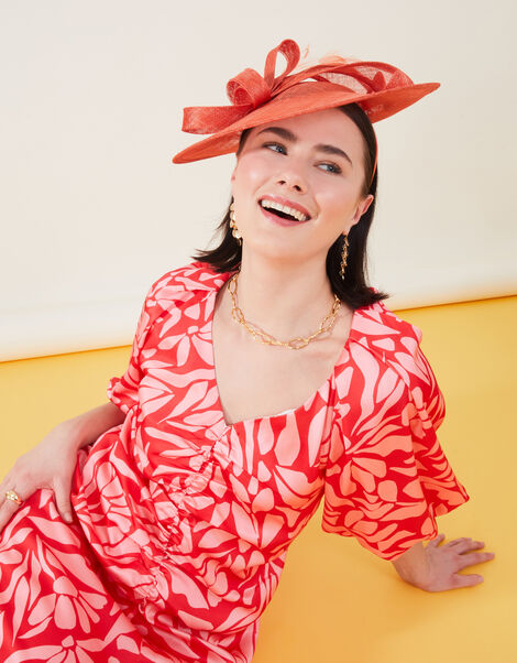 Disc Band Fascinator, Orange (ORANGE), large