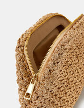 Metallic Woven Clutch Bag, , large