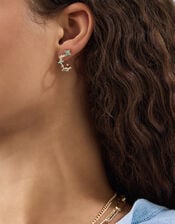 3-Pack Flower Stud & Hoop Earrings, , large