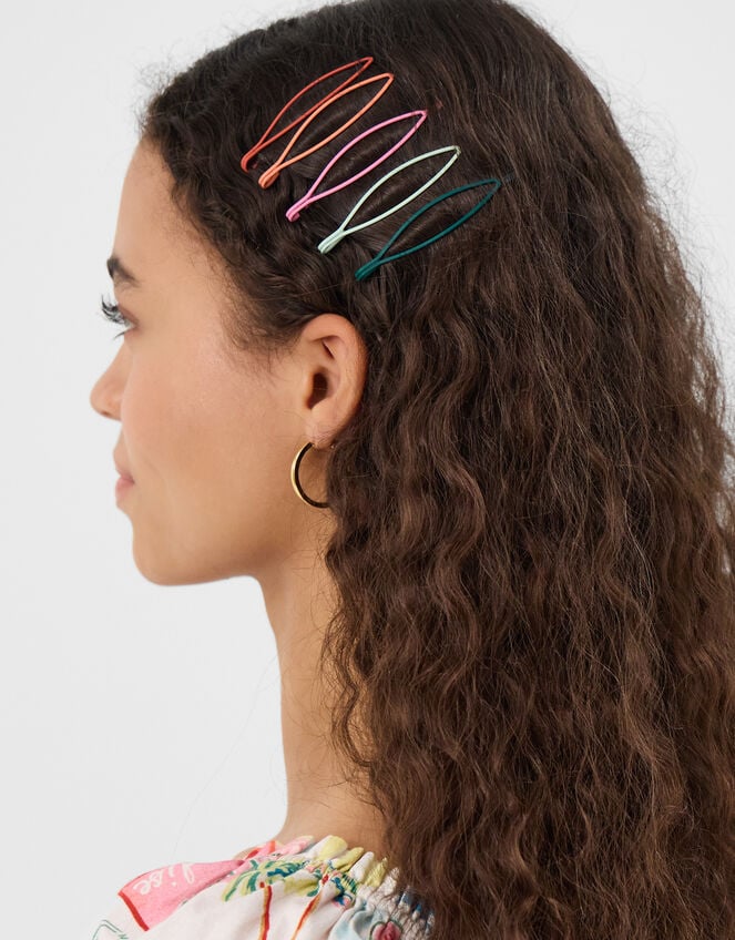 5-Pack Oval Slide Hair Clips, , large