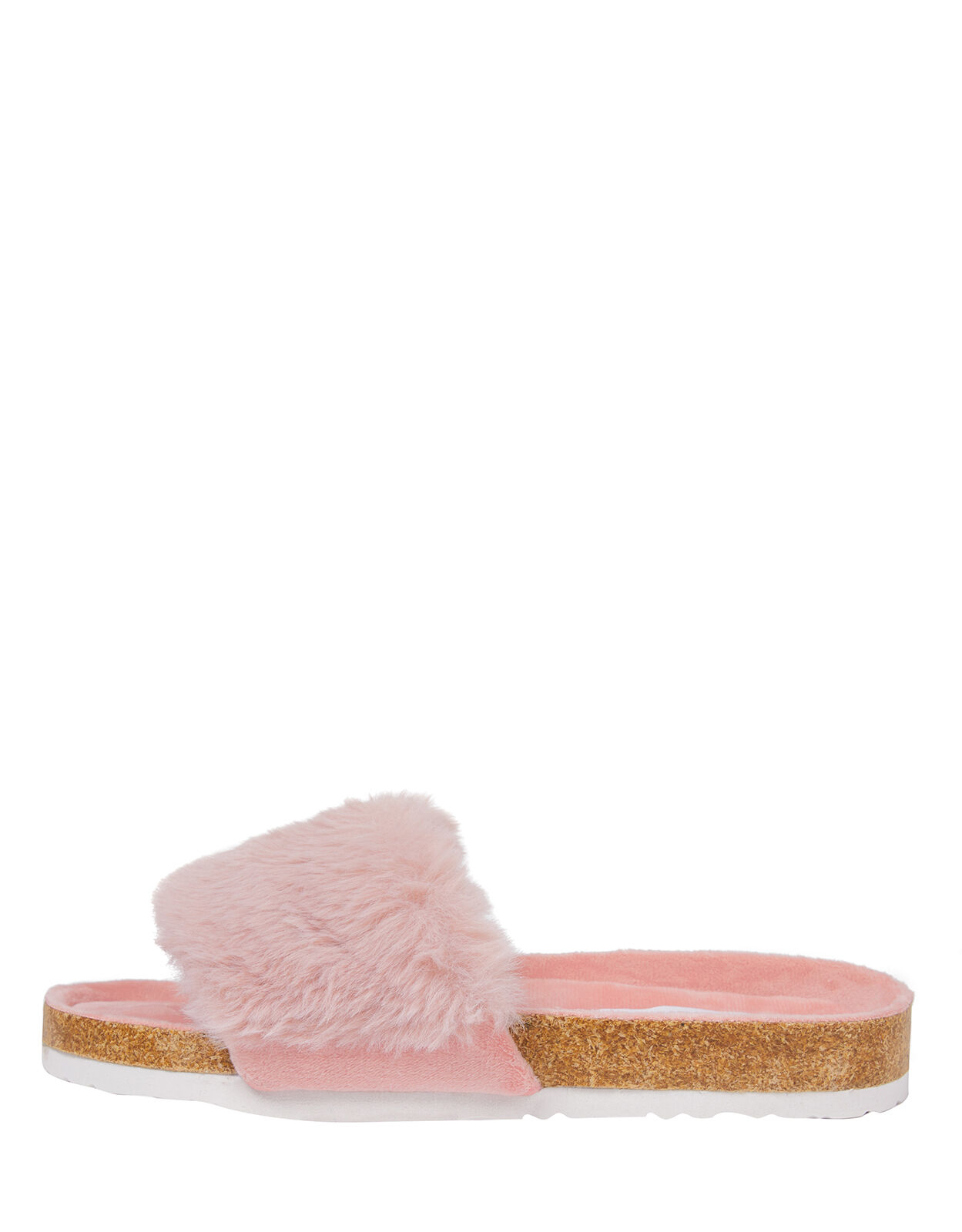 Fluffy sliders pink outlet