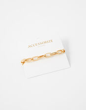 Simple Medium Chain Bracelet, Gold (GOLD), large