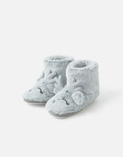  Sparkle Reindeer Slipper Boots, Grey (GREY), large
