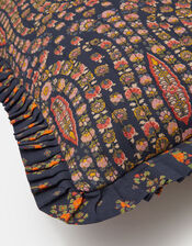 Paisley Quilted Square Cushion Cover, , large