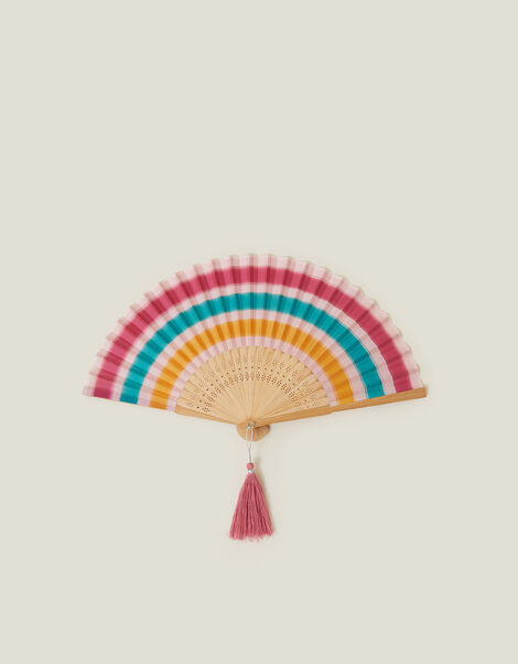 Stripe Foldable Fan, , large