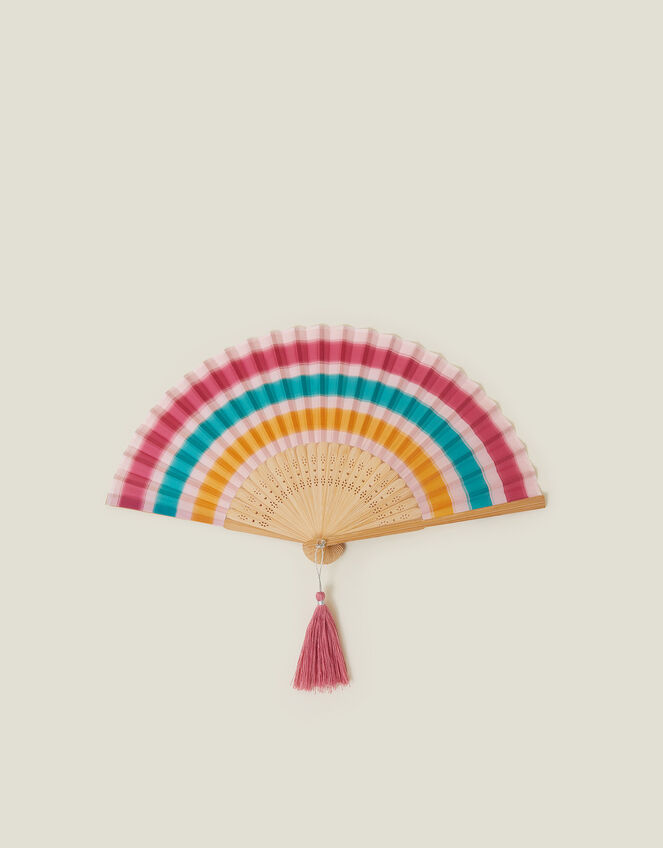 Stripe Foldable Fan, , large