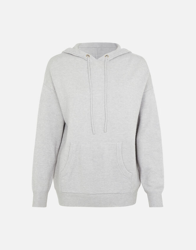 Lounge Knit Hoody, Grey (GREY), large