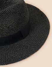 Open Weave Fedora Hat, , large