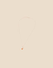 Recycled Sterling Silver Carnelian Leaf Pendant Necklace, , large
