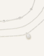 Station Disc and Pearl Anklet Set of Three, , large