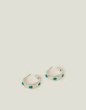 Western Stone Hoop Earrings, , large