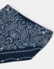 Paisley Bandana Headband Navy, , large