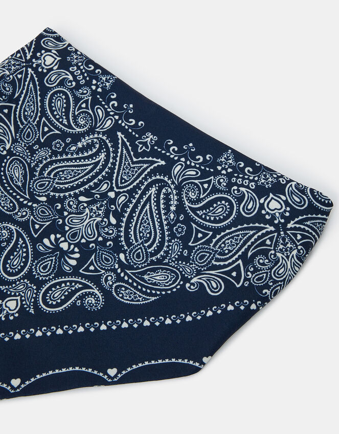 Paisley Bandana Headband Navy, , large