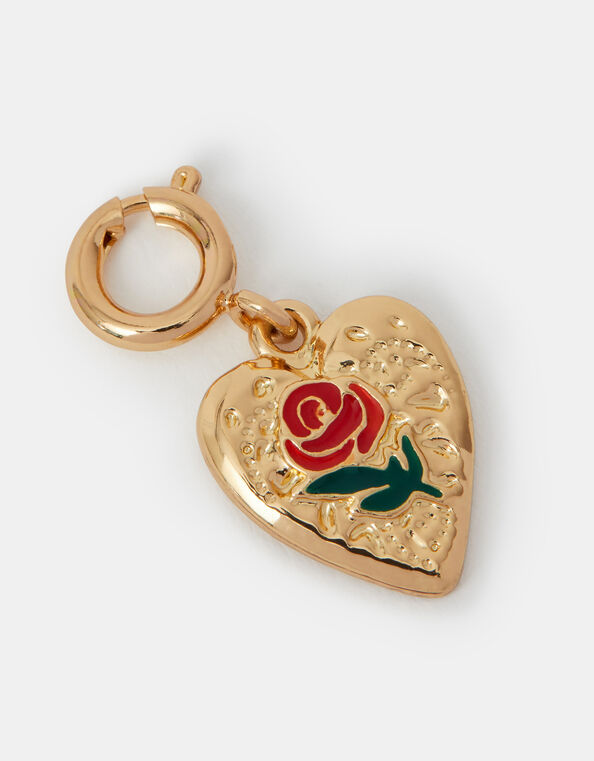 Rose Heart Jewellery Charm, , large