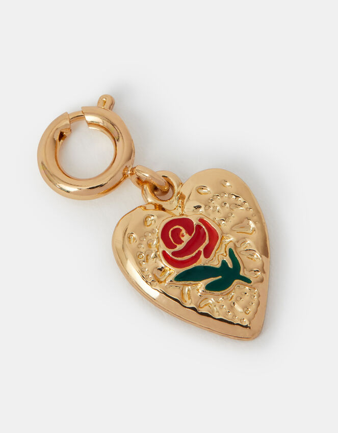 Rose Heart Jewellery Charm, , large