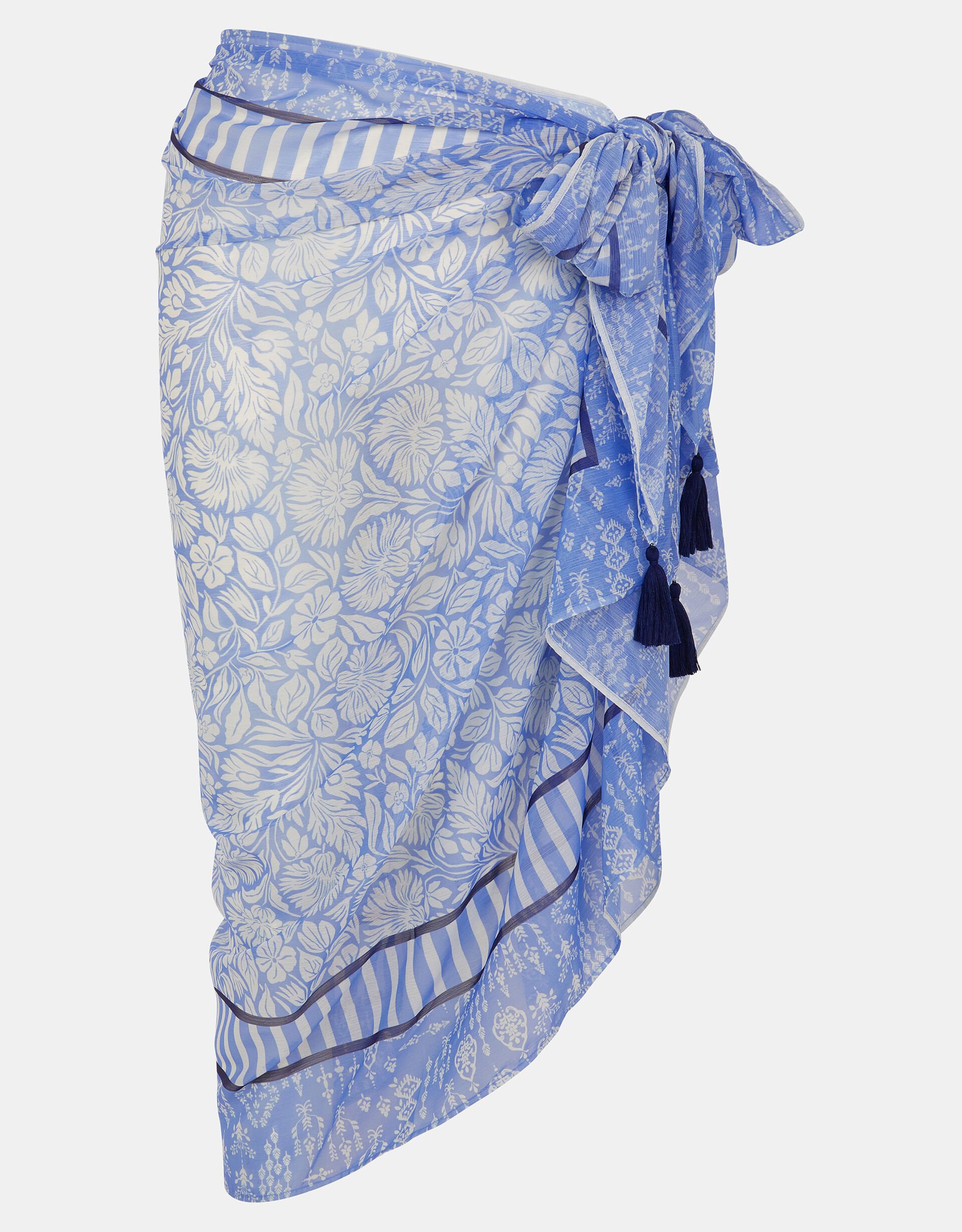 Floral Print Sarong, , large