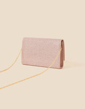 Metallic Box Clutch Bag, , large