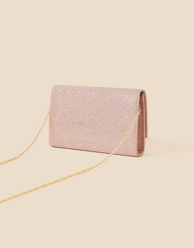 Metallic Box Clutch Bag, , large