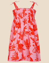 Girls Fruity Floral Dress, Pink (PINK), large