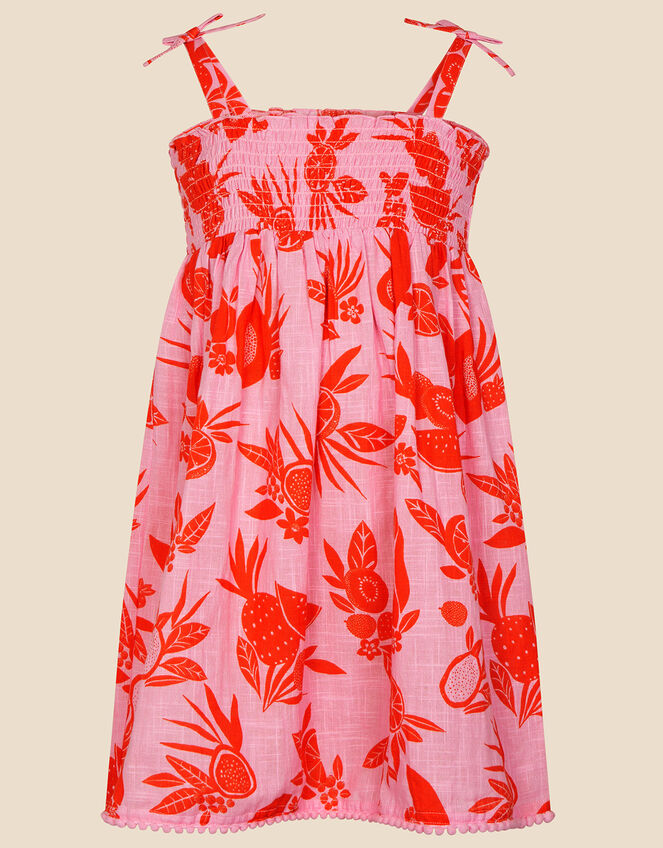 Girls Fruity Floral Dress, Pink (PINK), large