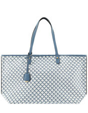 Geometric Print Tote Bag, , large