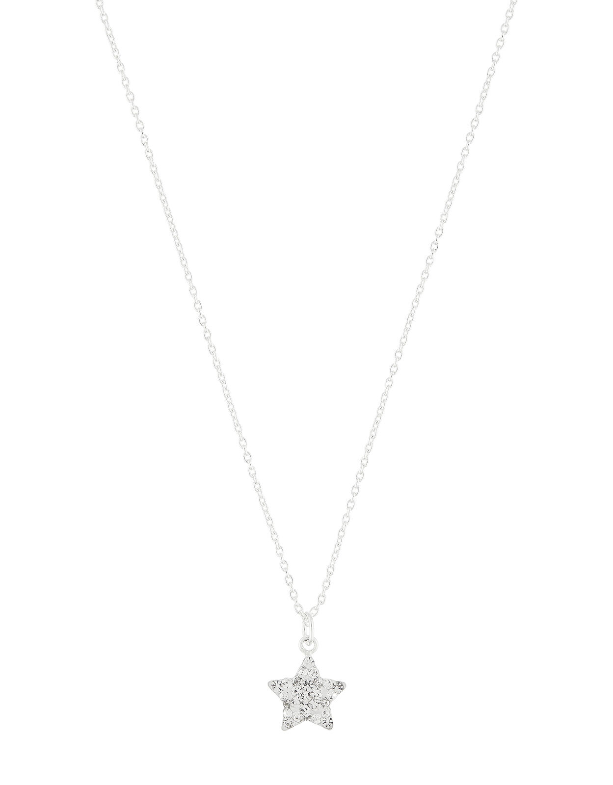 Sterling Silver Sparkle Star Necklace Sterling silver
