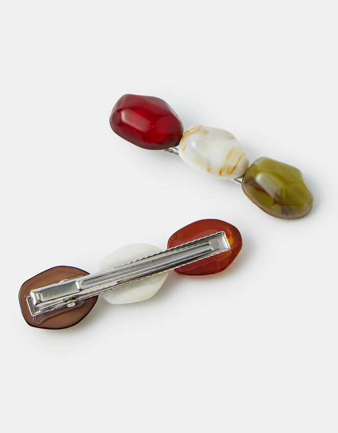 2-Pack Mix Stone Hair Clips, , large