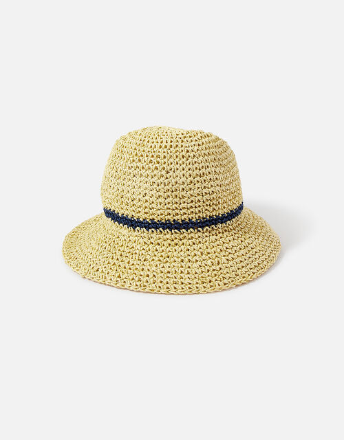 Stripe Natural Bucket Hat, , large