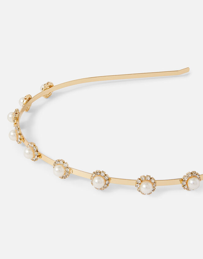Pearl and Diamante Headband Alice bands Accessorize UK