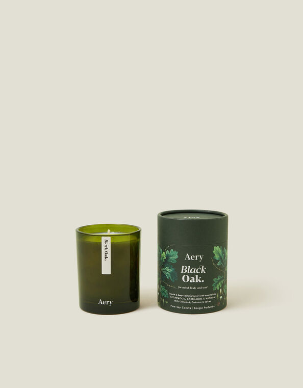 Aery Black Oak Scented Candle, , large