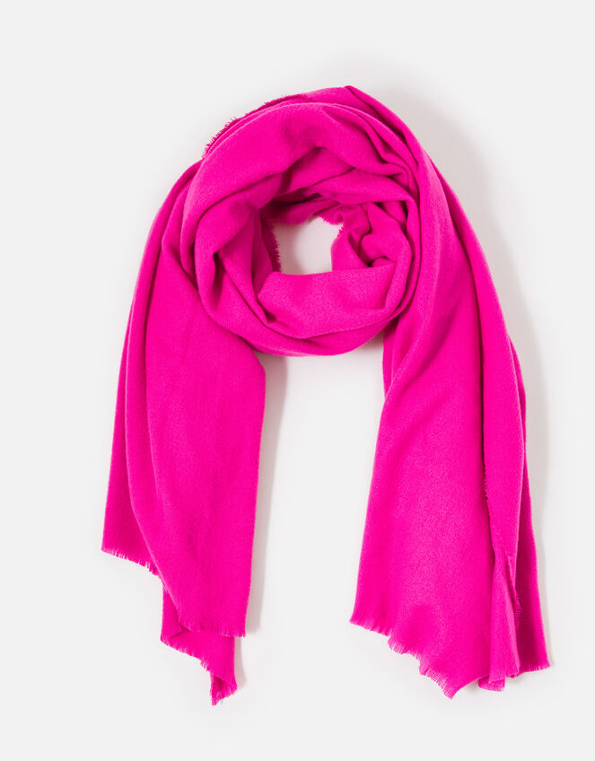 Wells Blanket Scarf Fuchsia, , large