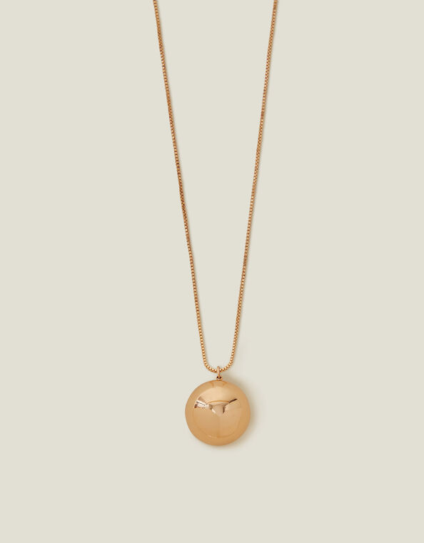 Long Sphere Pendant Necklace, , large