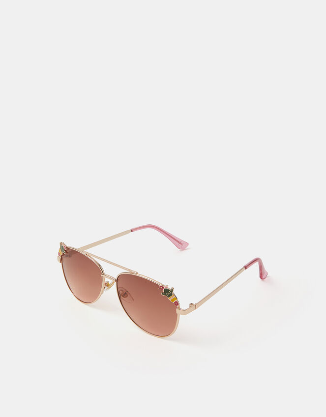Girls Cactus Aviator Sunglasses, , large