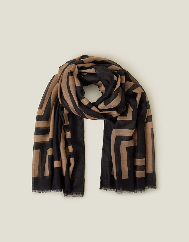Firenze Print Lightweight Scarf, , large