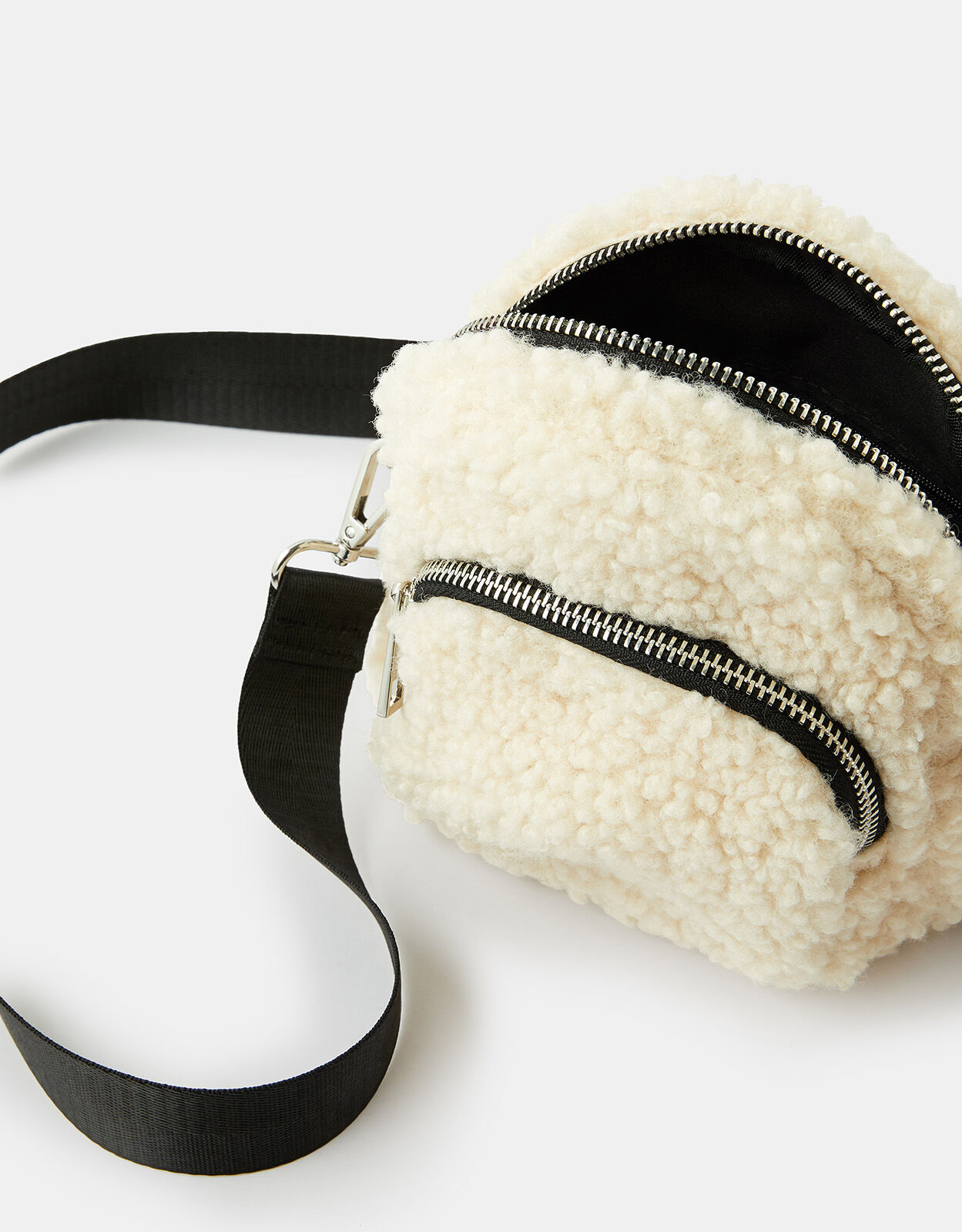 Fluffy Shearling Cross Body Bag